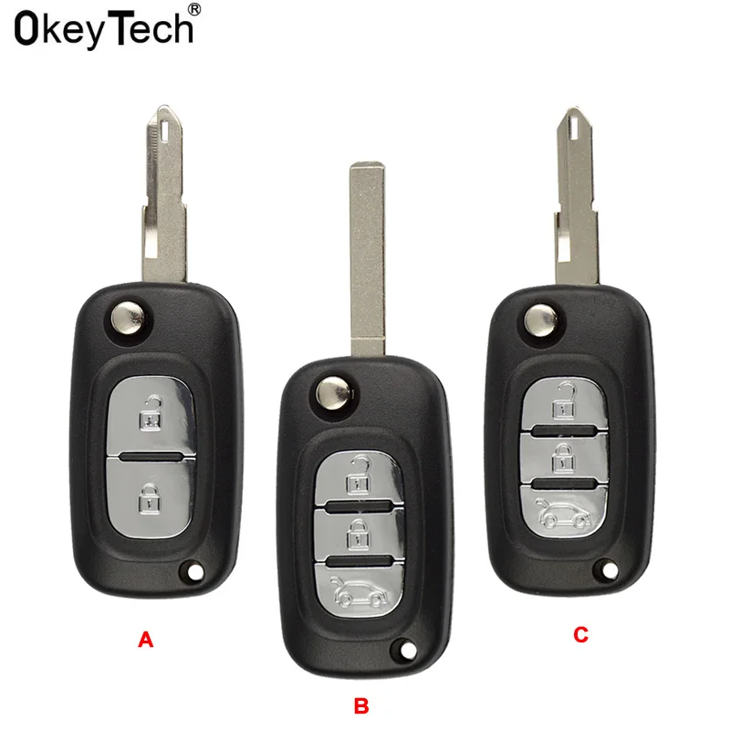 OkeyTech Replacement Car Key Shell for Renault Clio Megane Kangoo Modus Fluence 2009-2015 2/3 Buttons Flip Remote Key no logo
OkeyTech Replacement Car Key Shell for Renault Clio Megane Kangoo Modus Fluence 2009-2015 2/3 Buttons Flip Remote Key no logo
