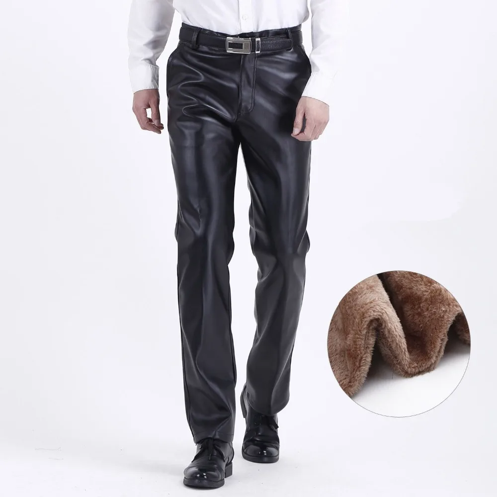 Winter Plus Size 46 Mens Faux pu Leather fleece Pants HipHop Streetwear Black pu Sweatpants Fashion Windproof Trousers 090704
Winter Plus Size 46 Mens Faux pu Leather fleece Pants HipHop Streetwear Black pu Sweatpants Fashion Windproof Trousers 090704