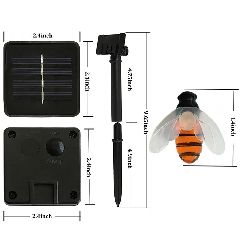ztgs New Solar Powered Cute Honey Bee Led String Fairy Light 20leds 100leds Bee Outdoor Garden Fence Patio Christmas Garland
ztgs New Solar Powered Cute Honey Bee Led String Fairy Light 20leds 100leds Bee Outdoor Garden Fence Patio Christmas Garland