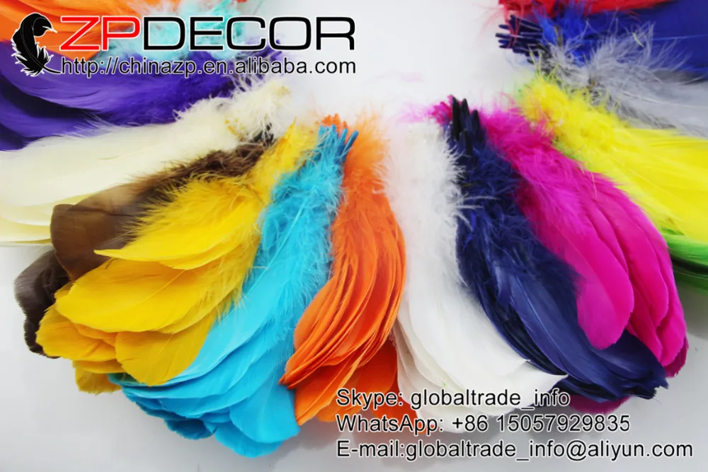 ZPDECOR 10~20cm(4-8inch) 200pcs/lot Fashionable MULTI-COLOR RANDOM SHIPPED Soft Goose Feathers for Costume Decoration
ZPDECOR 10~20cm(4-8inch) 200pcs/lot Fashionable MULTI-COLOR RANDOM SHIPPED Soft Goose Feathers for Costume Decoration