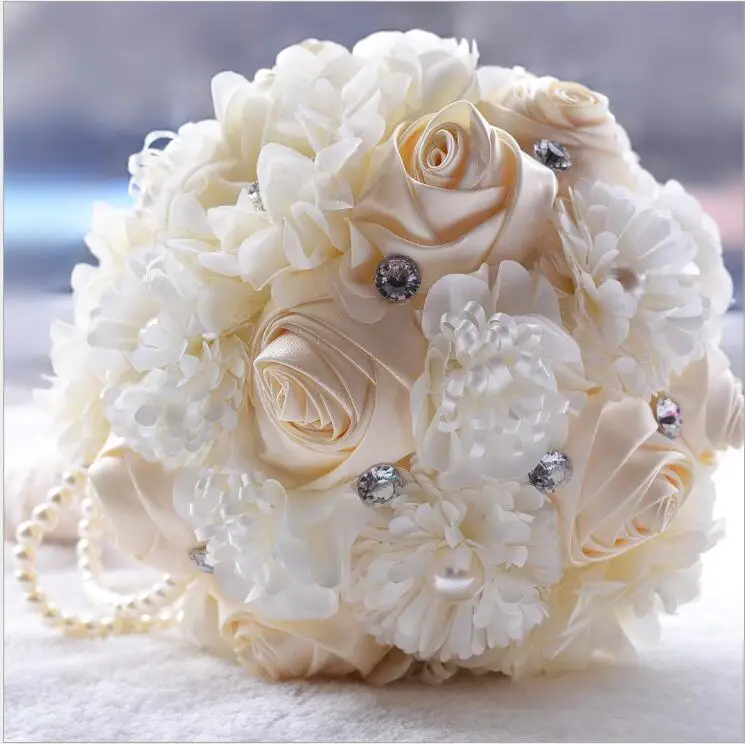 Bridal Bouquet Rhinestone Wedding Bouquet For Bride White Artificial Rose Flower Crystal Wedding Accessories D441
Bridal Bouquet Rhinestone Wedding Bouquet For Bride White Artificial Rose Flower Crystal Wedding Accessories D441