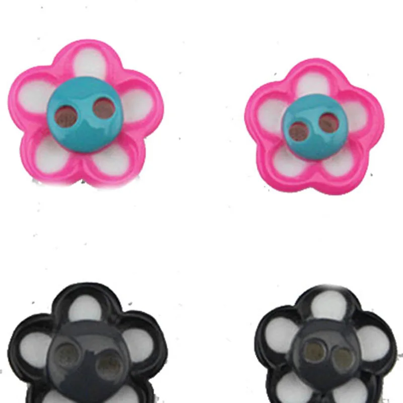 1.1cm/0.43inch Plum blossom cartoon buckle children's clothing women's fashion shirt button DIY material Handmade | Украшения и