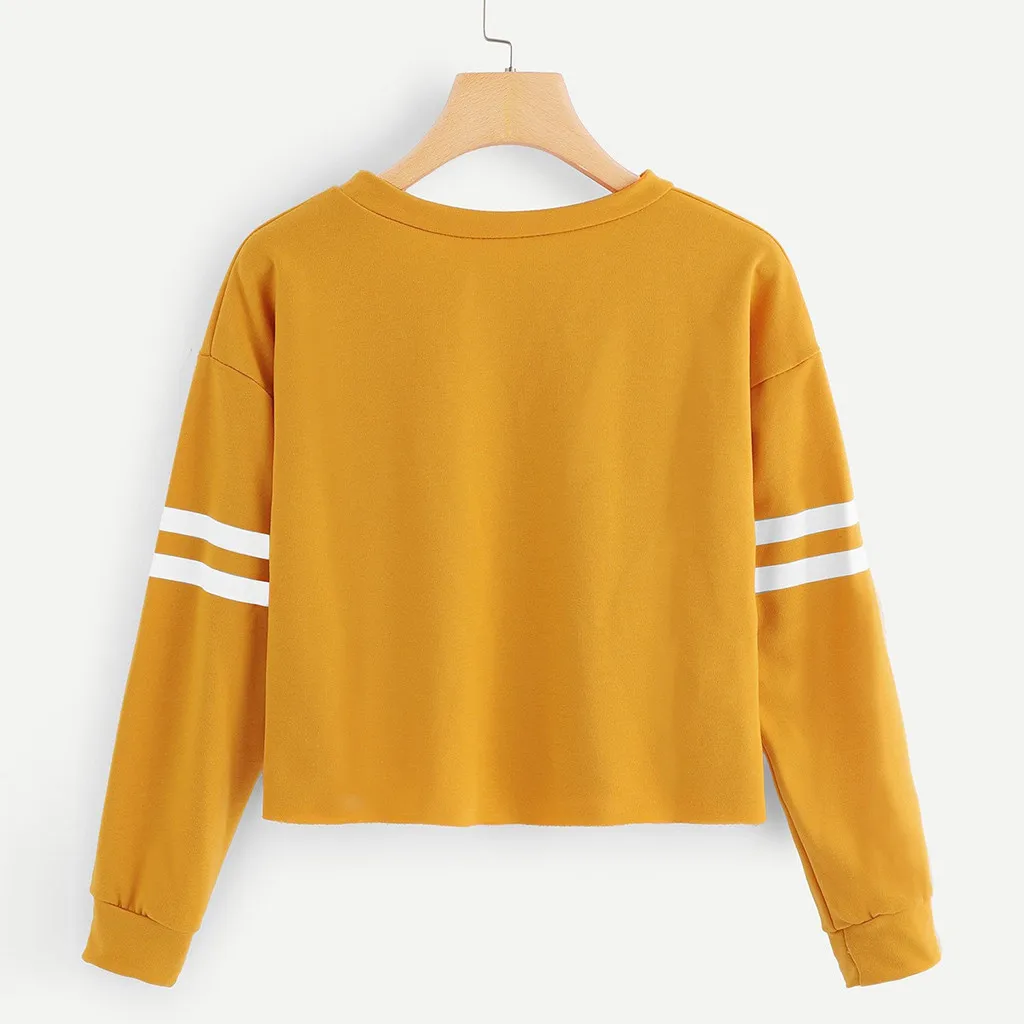 FREE OSTRICH Women's sports sweater round neck casual solid color letter pattern sweater striped long sleeve pullover sweatshirt
FREE OSTRICH Women's sports sweater round neck casual solid color letter pattern sweater striped long sleeve pullover sweatshirt