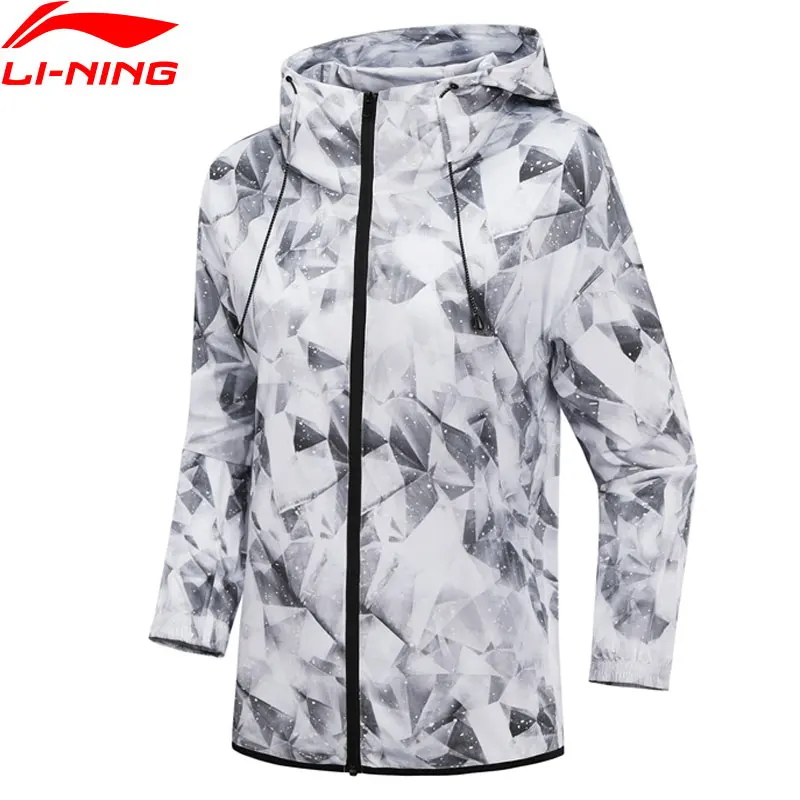 (Код разрыва) Li Ning женские трендовые куртки свободного покроя из 100% полиэстера с