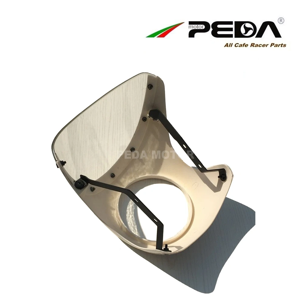 PEDA Cafe Racer partsWindshield Motorcycle headlight round plastic cover Universal 7 Fairing Screen Vintage Windscreen 16cm 18cm
PEDA Cafe Racer partsWindshield Motorcycle headlight round plastic cover Universal 7 Fairing Screen Vintage Windscreen 16cm 18cm