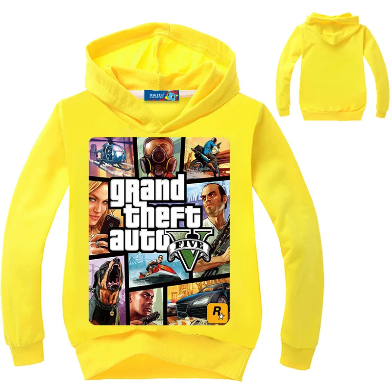 Новинка модный топ DLF футболка Grand Theft Auto толстовки с капюшоном из игры Gta 5 Детская