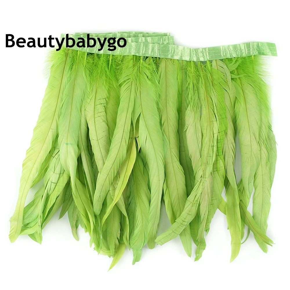 Apple Green Dyed rooster tails feather trims Natural Feathers lace 30-35cm 12-14" in width coque feather trimming for crafts 2Y
Apple Green Dyed rooster tails feather trims Natural Feathers lace 30-35cm 12-14" in width coque feather trimming for crafts 2Y