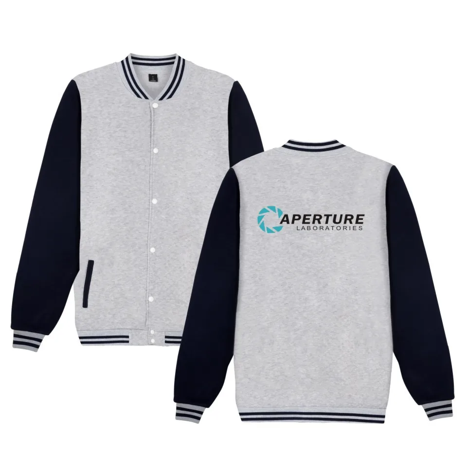 Aperture Science Games Jacket Mens Sweatshirt Aperture Laboratories Print Baseball Uniform Plus Size XXS to 4XL
Aperture Science Games Jacket Mens Sweatshirt Aperture Laboratories Print Baseball Uniform Plus Size XXS to 4XL
