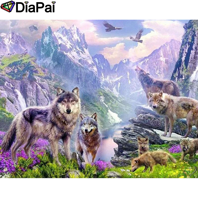 DIAPAI 5D DIY Diamond Painting 100% Full Square/Round Drill "Animal wolf eagle" Diamond Embroidery Cross Stitch 3D Decor A21634
DIAPAI 5D DIY Diamond Painting 100% Full Square/Round Drill "Animal wolf eagle" Diamond Embroidery Cross Stitch 3D Decor A21634