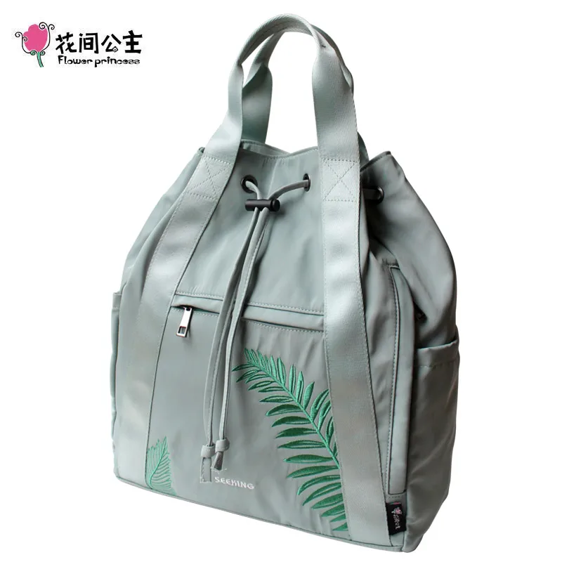 Нейлоновый рюкзак с цветочной вышивкой для девочек-подростков | Багаж и сумки