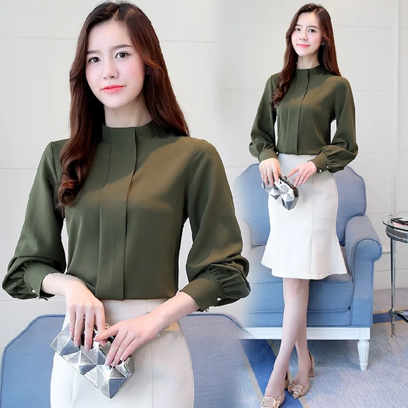 New Autumn Women Blouse Long Sleeve Chiffon Blouse Mujer Fashion Ladies Shirts Casual Blusa Feminino Tops Plus Size Lady Shirt
New Autumn Women Blouse Long Sleeve Chiffon Blouse Mujer Fashion Ladies Shirts Casual Blusa Feminino Tops Plus Size Lady Shirt