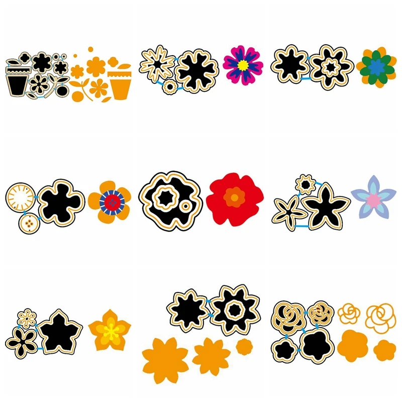 Mixed Flowers Pretty Shape Metal Cutting Dies Stencil Scrapbook Album Embossing For Gift Card Making Handcraft 2019 New
Mixed Flowers Pretty Shape Metal Cutting Dies Stencil Scrapbook Album Embossing For Gift Card Making Handcraft 2019 New