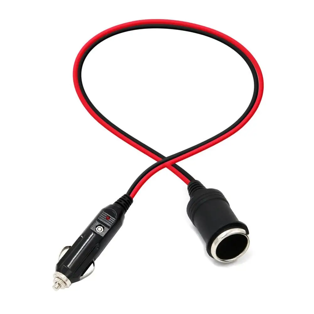 100W 12/24V Durable Car Cigarette Cigar Lighter Extension Cable Socket Lead Cord Adapter
100W 12/24V Durable Car Cigarette Cigar Lighter Extension Cable Socket Lead Cord Adapter