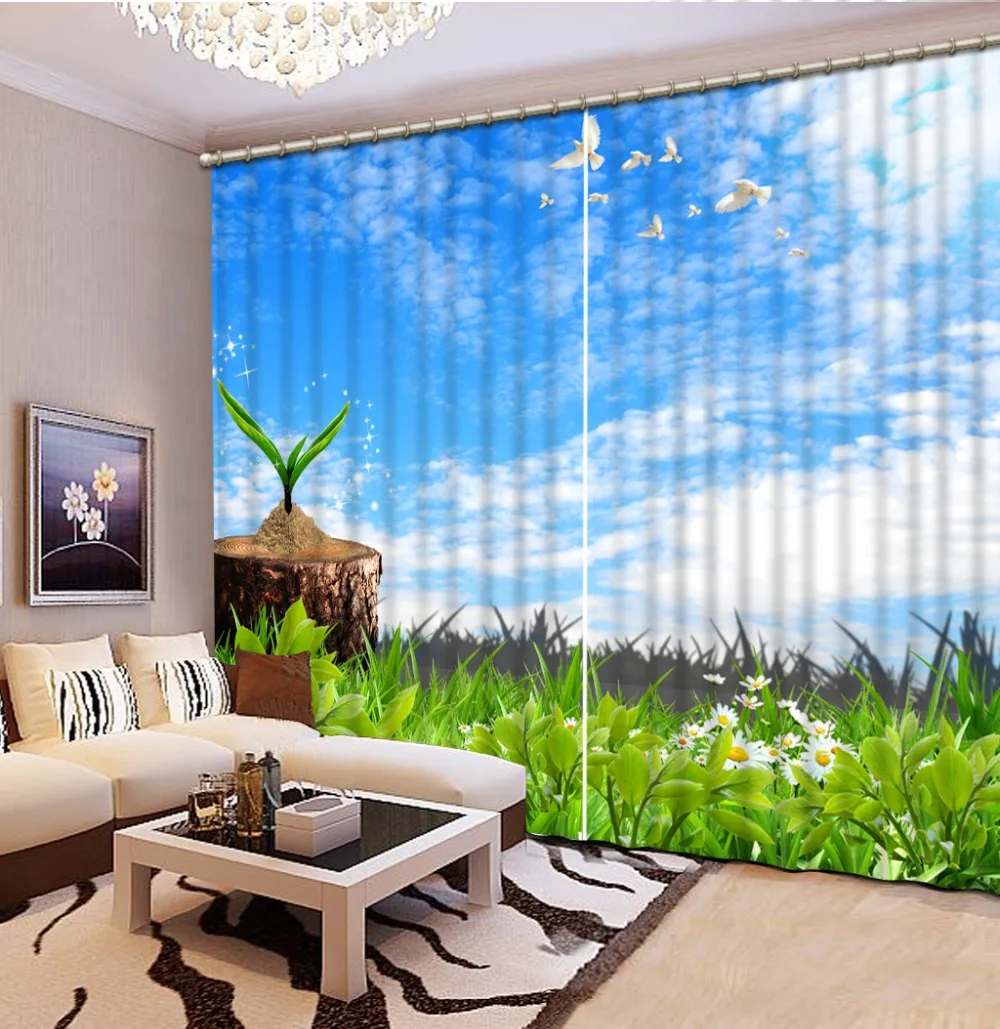 Blue sky, white clouds, green grass Landscape Scenery Beauty Digital Photo Printing Blackout 3D Curtains for Living Room Bedding
Blue sky, white clouds, green grass Landscape Scenery Beauty Digital Photo Printing Blackout 3D Curtains for Living Room Bedding