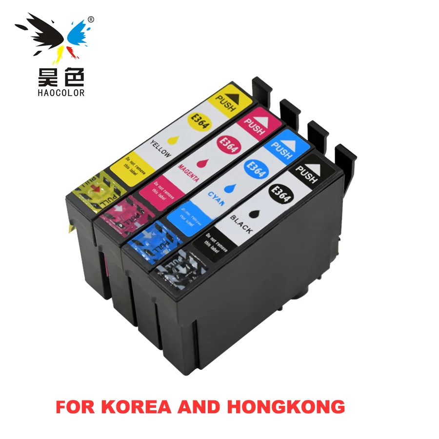 4 pcs E364 ink cartridge for epson EXPRESSION HOME XP-245 442 243 247 for Korea and Hongkong printer
4 pcs E364 ink cartridge for epson EXPRESSION HOME XP-245 442 243 247 for Korea and Hongkong printer