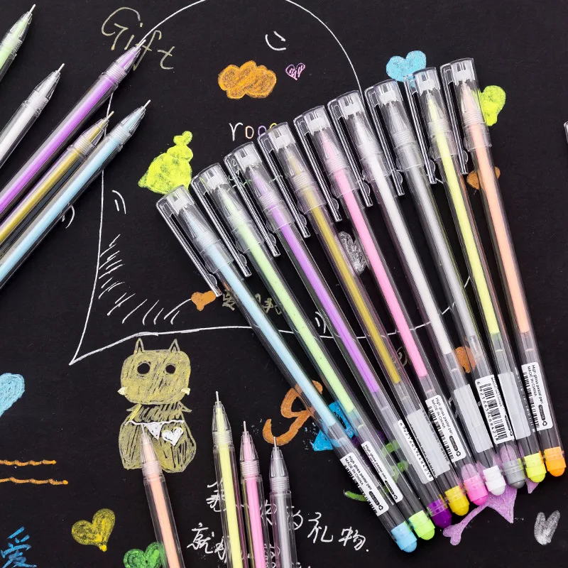 0.6mm White Ink Color Photo Album Gel Pen Stationery Office Learning Cute Scrapbooking Pen Unisex Pen Gift for Kids
0.6mm White Ink Color Photo Album Gel Pen Stationery Office Learning Cute Scrapbooking Pen Unisex Pen Gift for Kids