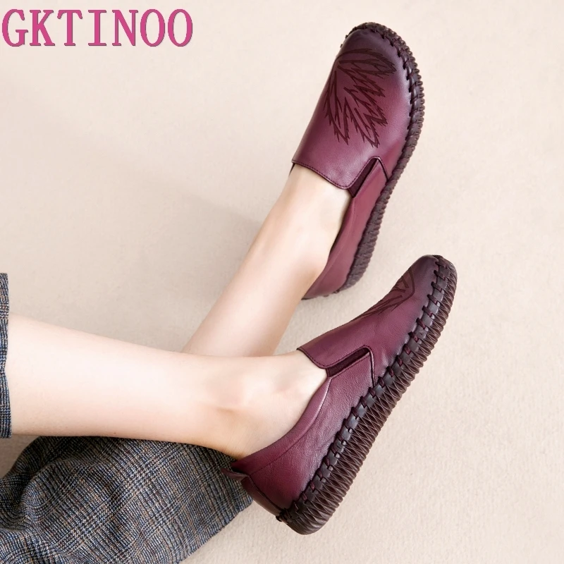 GKTINOO 2020 Fashion Women Shoes Genuine Leather Loafers Women Casual Shoes Handmade Soft Comfortable Shoes Women Flats
GKTINOO 2020 Fashion Women Shoes Genuine Leather Loafers Women Casual Shoes Handmade Soft Comfortable Shoes Women Flats
