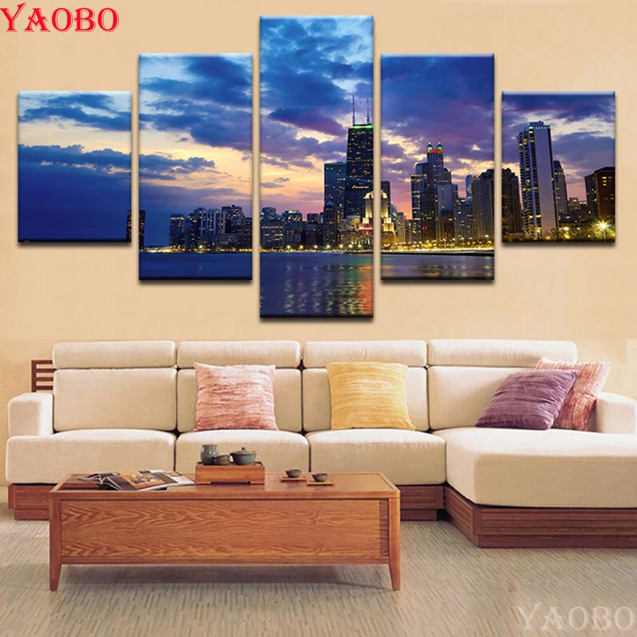 DIY Diamond Painting Cross Stitch City Night View Building Mosaic Embroidery 5D Full Square Round Drill Home Decor 5pc/sset
DIY Diamond Painting Cross Stitch City Night View Building Mosaic Embroidery 5D Full Square Round Drill Home Decor 5pc/sset