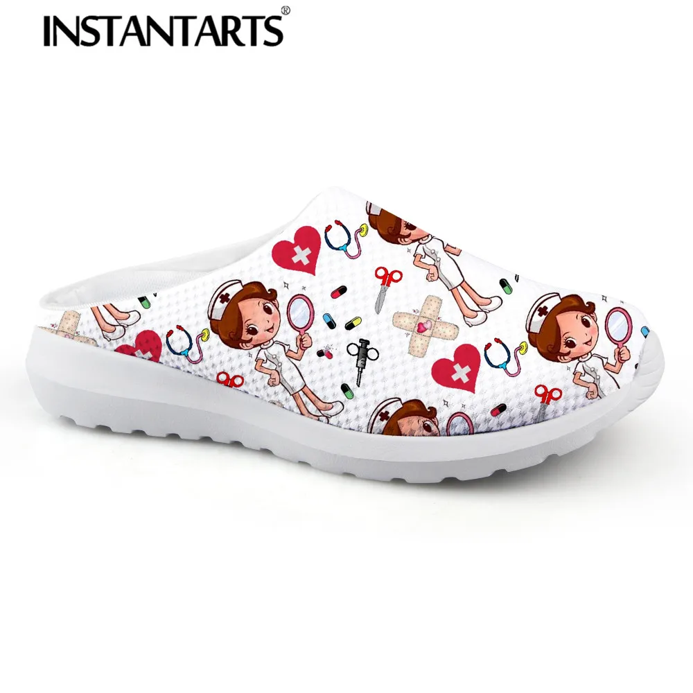 INSTANTARTS Women Beach Home Slippers Fashion Nurse Shoes Medical Doctor Sandals Female Summer Mesh Flats Sandalias Mujer Girl
INSTANTARTS Women Beach Home Slippers Fashion Nurse Shoes Medical Doctor Sandals Female Summer Mesh Flats Sandalias Mujer Girl