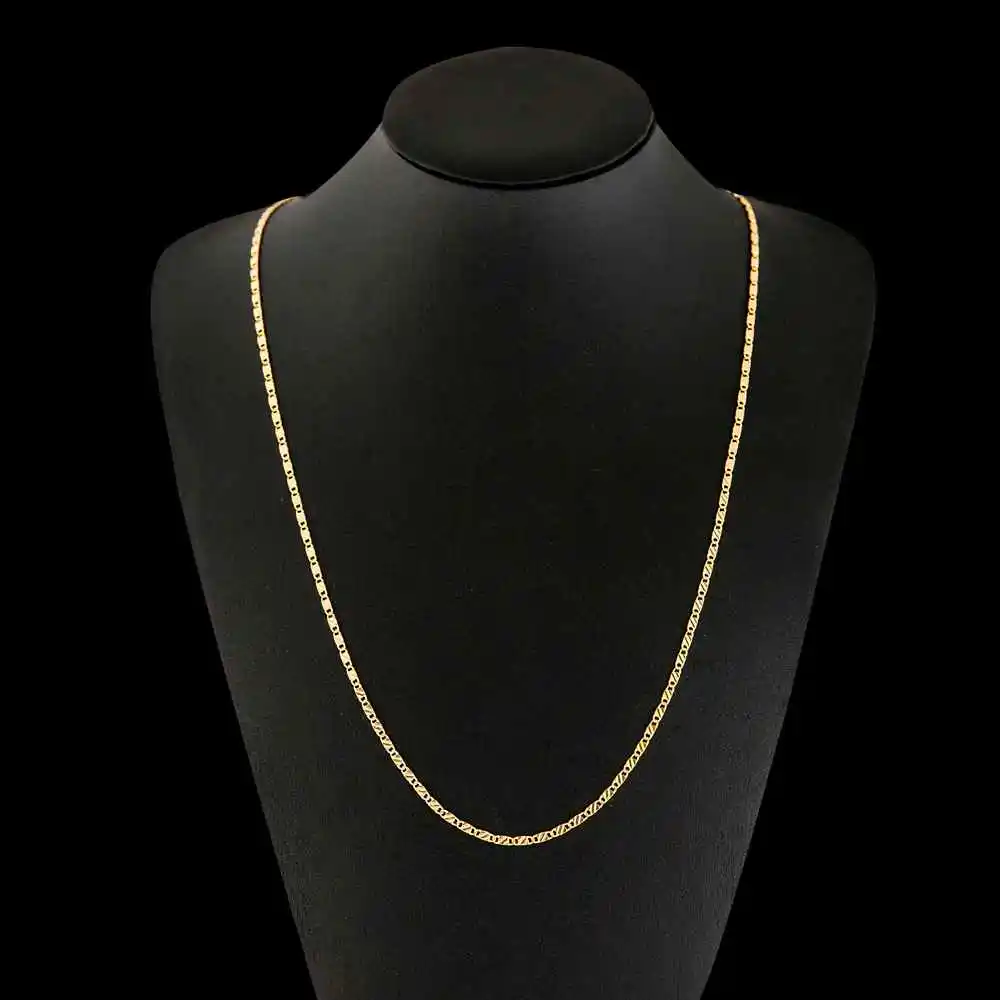 3mm New Gold Jewelry Women Mens Curb Necklace Long 16cm 18cm 20cm 22cm 24cm 26cm 28cm 30cm Link Chains
3mm New Gold Jewelry Women Mens Curb Necklace Long 16cm 18cm 20cm 22cm 24cm 26cm 28cm 30cm Link Chains