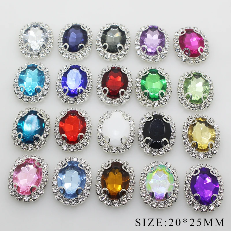 100pcs/set 20*25MM Oval Acrylic Rhinestone Buttons Snap Flat Back Button for Scarpbooking Wedding Hair Accessories Decorative
100pcs/set 20*25MM Oval Acrylic Rhinestone Buttons Snap Flat Back Button for Scarpbooking Wedding Hair Accessories Decorative