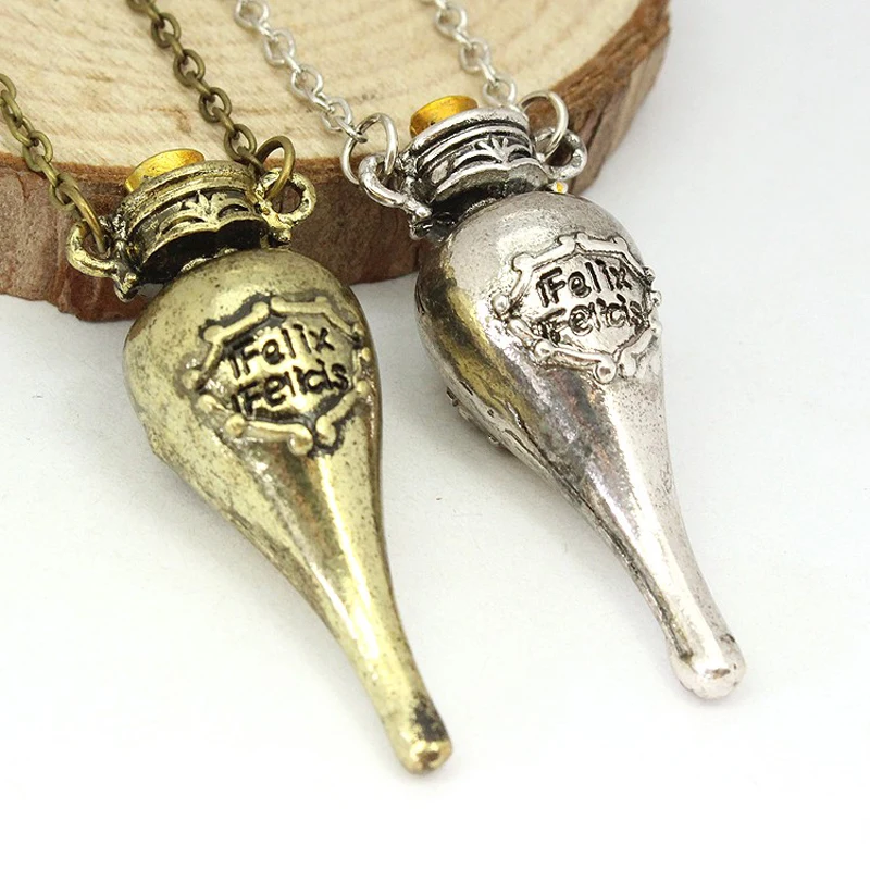 Felix Felicis Magical Potion Necklace Liquid Luck Bottle Vingtage Retro Antique Alloy Pendant Movie Jewelry Wholesale
Felix Felicis Magical Potion Necklace Liquid Luck Bottle Vingtage Retro Antique Alloy Pendant Movie Jewelry Wholesale
