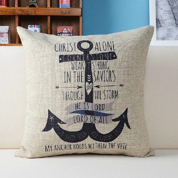 High quality! Mediterranean Pillow cover anchor cushion cover Linen Pillow case home Decorative Sofa cushion 45*45cm
High quality! Mediterranean Pillow cover anchor cushion cover Linen Pillow case home Decorative Sofa cushion 45*45cm