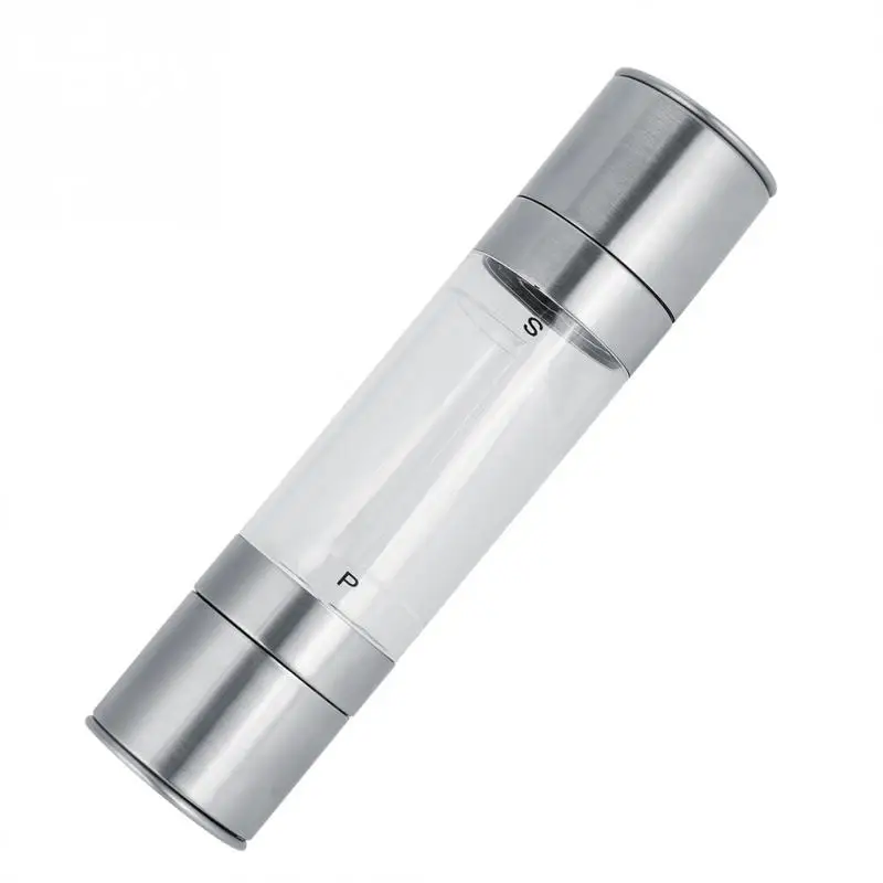 Stainless Steel 2 in 1 Manual Pepper Grinder Spices Salts Mill Shaker Non-toxic and Eco-friendly Household Kitchen Tool
Stainless Steel 2 in 1 Manual Pepper Grinder Spices Salts Mill Shaker Non-toxic and Eco-friendly Household Kitchen Tool
