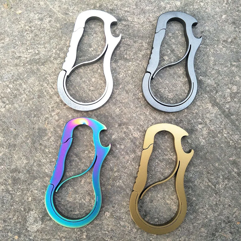 EDC Carabiners Buckles Hooks Quickdraws CNC Key Chain Holder Snap Bottle Opener Outdoor Hiking Camping Multi Function Tool
EDC Carabiners Buckles Hooks Quickdraws CNC Key Chain Holder Snap Bottle Opener Outdoor Hiking Camping Multi Function Tool