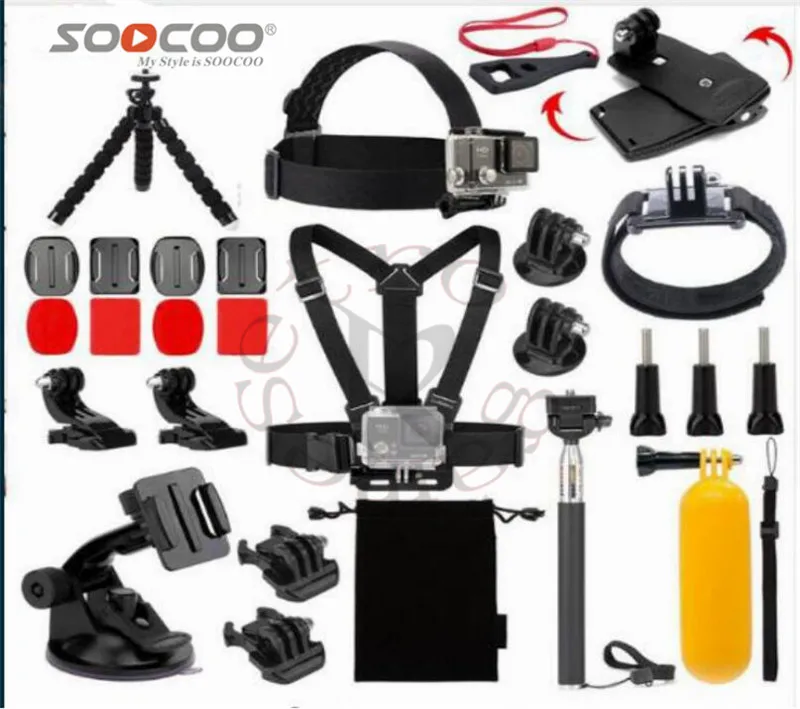 26 в 1 для Gopro Hero 5 набор аксессуаров шлем ремень для крепления на голову нагрудный ремень автомобильное крепление на присоске для SJCAM SJ4000 EKEN H9
26 в 1 для Gopro Hero 5 набор аксессуаров шлем ремень для крепления на голову нагрудный ремень автомобильное крепление на присоске для SJCAM SJ4000 EKEN H9