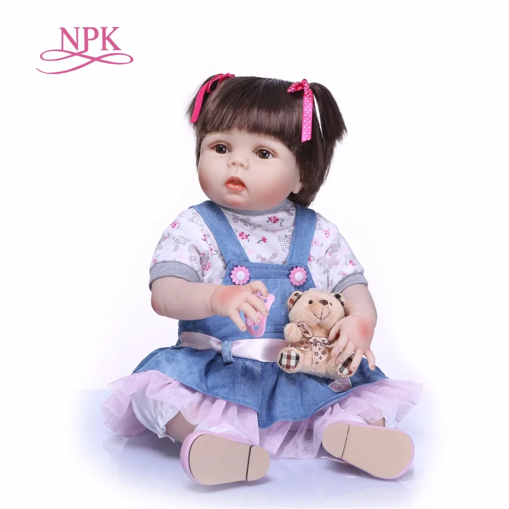 Очаровательная Реалистичная силиконовая кукла NPK ручной работы младенец для