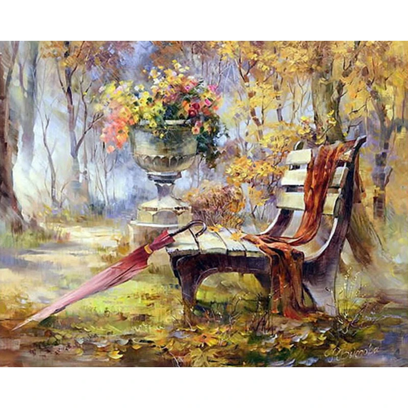 Bench Diamond Painting Scenic Full Square Diamond Embroidery Rhinestone Cross Stitch Diamond Needlework Landscape Home Decor
Bench Diamond Painting Scenic Full Square Diamond Embroidery Rhinestone Cross Stitch Diamond Needlework Landscape Home Decor