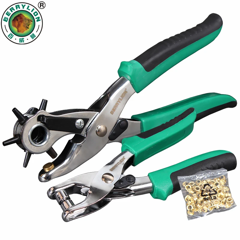 BERRYLION Leather Puncher Pliers Set Punching Multi-fonction Pliers For Watchband Household leathercraft With 100pcs Eyelets
BERRYLION Leather Puncher Pliers Set Punching Multi-fonction Pliers For Watchband Household leathercraft With 100pcs Eyelets