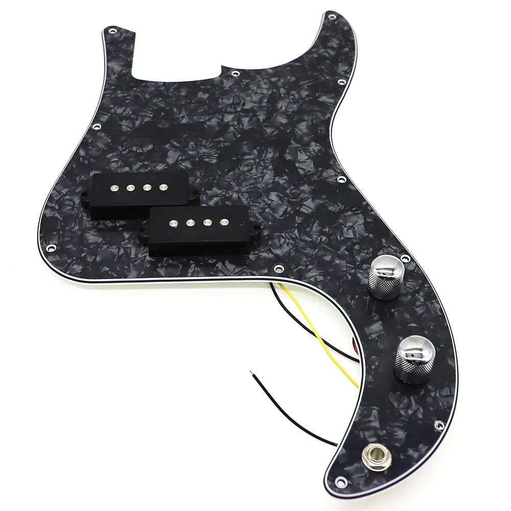 Black Pearl P Bass Prewired Loaded Pickguard for Precision Bass Guitar 3 Ply PB Bass Accessories
Black Pearl P Bass Prewired Loaded Pickguard for Precision Bass Guitar 3 Ply PB Bass Accessories