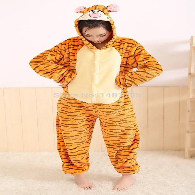 Kigurumi Winter Anime Pajamas Adult Flannel Lovely Tiger Pyjamas Pajamas Sleepsuit sleepwear Onesies Halloween Cosplay Costume
Kigurumi Winter Anime Pajamas Adult Flannel Lovely Tiger Pyjamas Pajamas Sleepsuit sleepwear Onesies Halloween Cosplay Costume