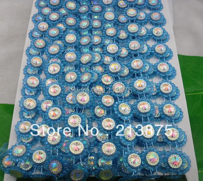 Free shipping 10Yards Blue Plastic chain Costume Applique circular AB Resin Crystal Rhinestones Banding Trim Setting
Free shipping 10Yards Blue Plastic chain Costume Applique circular AB Resin Crystal Rhinestones Banding Trim Setting