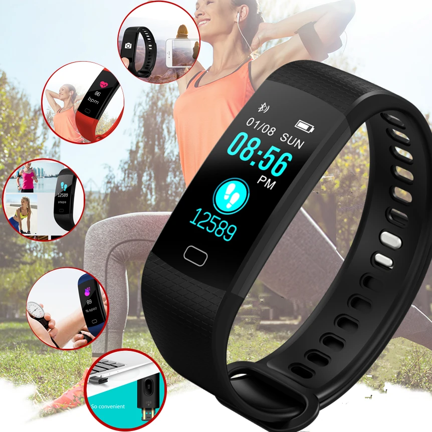 Smart Wristband Waterproof LED Fitness Tracker Blood Pressure Heart Rate Sleep Monitor Smart Bracelet Watch Sport Pedometer
Smart Wristband Waterproof LED Fitness Tracker Blood Pressure Heart Rate Sleep Monitor Smart Bracelet Watch Sport Pedometer