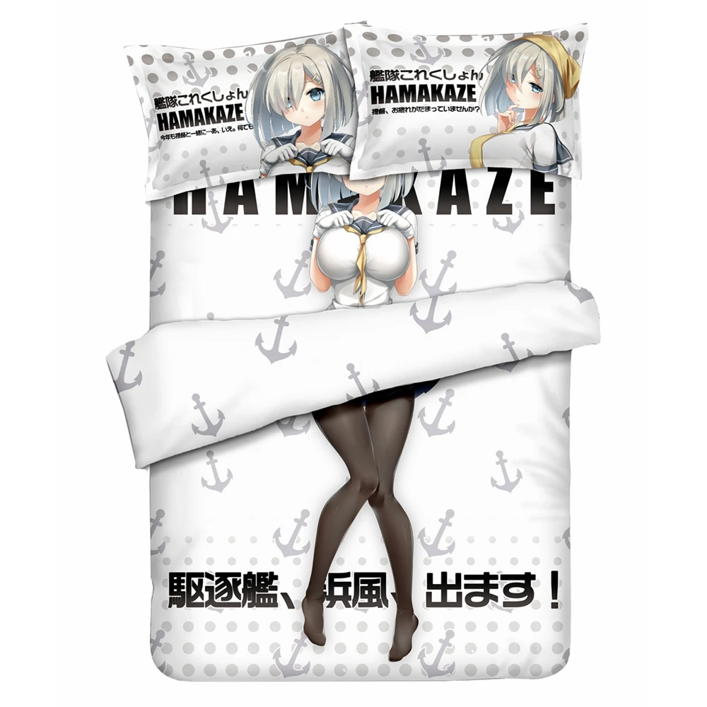 Anime JK Kantai Collection Kancolle Hamakaze Girl Cosplay Bed Flat Sheet Duvet Quilt Cover Pillow Case Cartoon Bedding Set 4pcs
Anime JK Kantai Collection Kancolle Hamakaze Girl Cosplay Bed Flat Sheet Duvet Quilt Cover Pillow Case Cartoon Bedding Set 4pcs