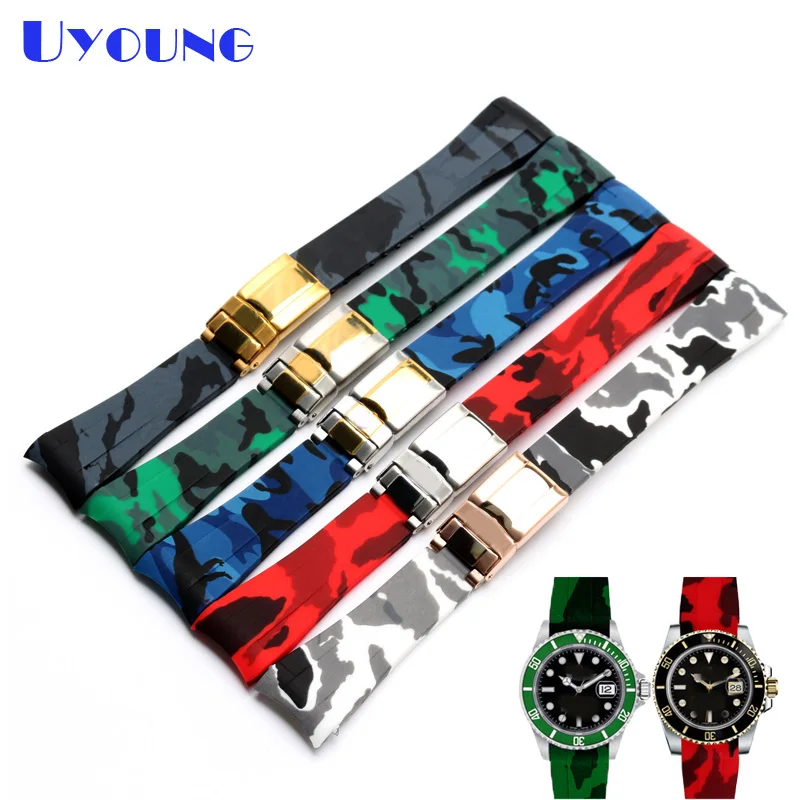 Quality Silicone Watchband 20MM For Mens camouflage strap Replacement Silicone Watch bands waterproof silicone bracelet watch
Quality Silicone Watchband 20MM For Mens camouflage strap Replacement Silicone Watch bands waterproof silicone bracelet watch