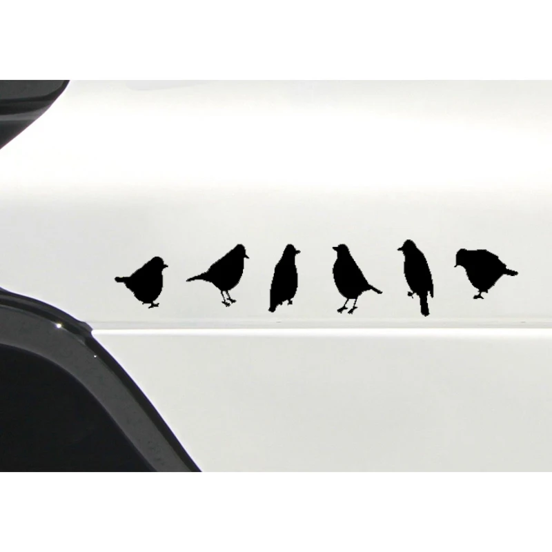 YJZT 20CM*3.7CM Funny Birds Flock Vinyl High Quality Car Sticker Decal Black/Silver Art Decoration C11-1183
YJZT 20CM*3.7CM Funny Birds Flock Vinyl High Quality Car Sticker Decal Black/Silver Art Decoration C11-1183
