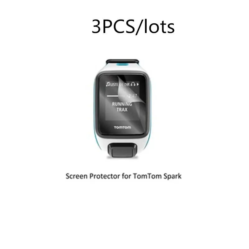 3 шт. для Tom TomTom Spark/Spark Cradio/Runner 2/Runner Cradi прозрачная ЖК пленка ПЭТ защита экрана от