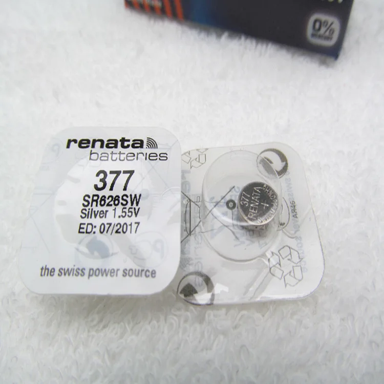 20pcs RETAIL Brand New Renata LONG LASTING 377 SR626SW SR626 V377 AG4 Watch Battery Button Coin Cell Swiss Made 100% Original |