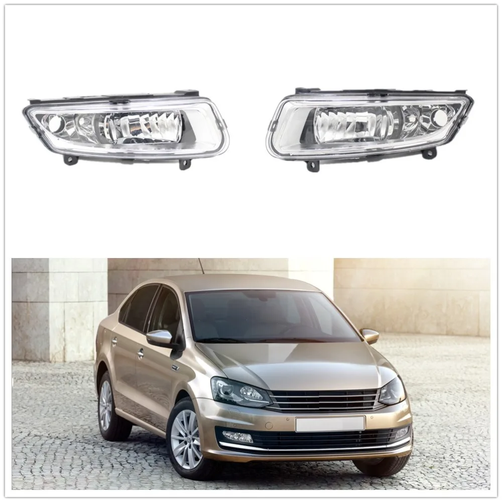 2 шт. Автомобильная противотуманная фара для VW Polo Sedan 2016 2017 2018 2019 Стайлинг передняя
