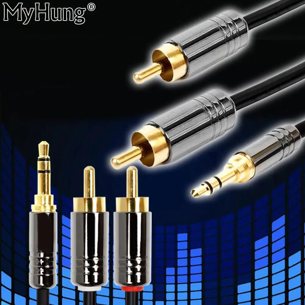 3.5mm 2RCA to 2RCA Speaker Line Alloy Cable adapter For Camera DVD TV Computer Projector Gold plated Audio Line Zinc alloy shell
3.5mm 2RCA to 2RCA Speaker Line Alloy Cable adapter For Camera DVD TV Computer Projector Gold plated Audio Line Zinc alloy shell