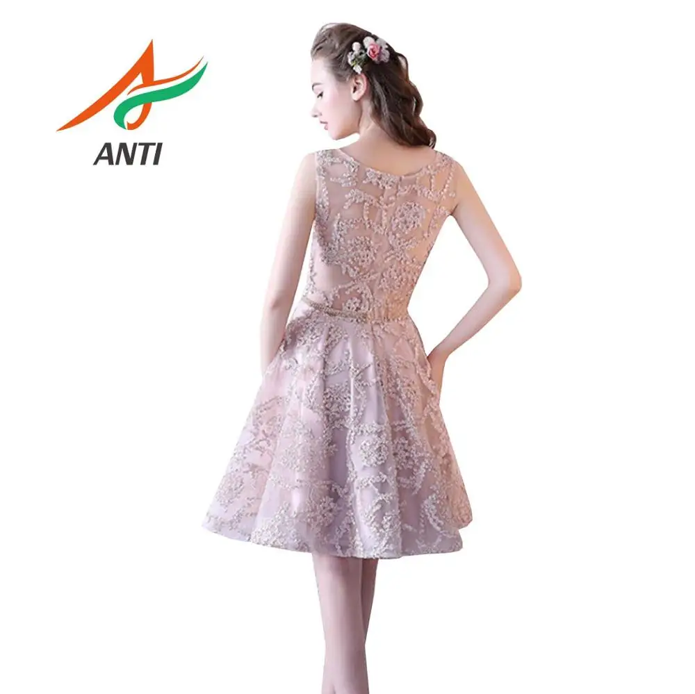 ANTI Elegant Pink Prom Dresses 2019 Fashion gala jurken Short O Neck Appliques illusion Sleeveless Knee-Length vestidos de gala
ANTI Elegant Pink Prom Dresses 2019 Fashion gala jurken Short O Neck Appliques illusion Sleeveless Knee-Length vestidos de gala