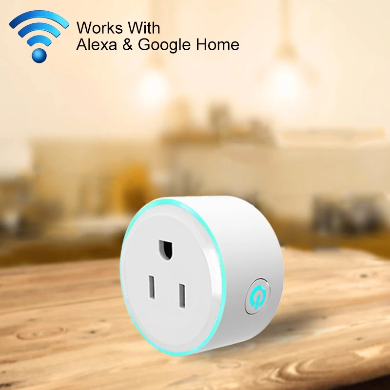 10А круглая форма WiFi мини вилка приложение дистанционное управление синхронизация умная розетка работает с Alexa & Google Home и красочным дыхатель... 
10А круглая форма WiFi мини вилка приложение дистанционное управление синхронизация умная розетка работает с Alexa & Google Home и красочным дыхатель...