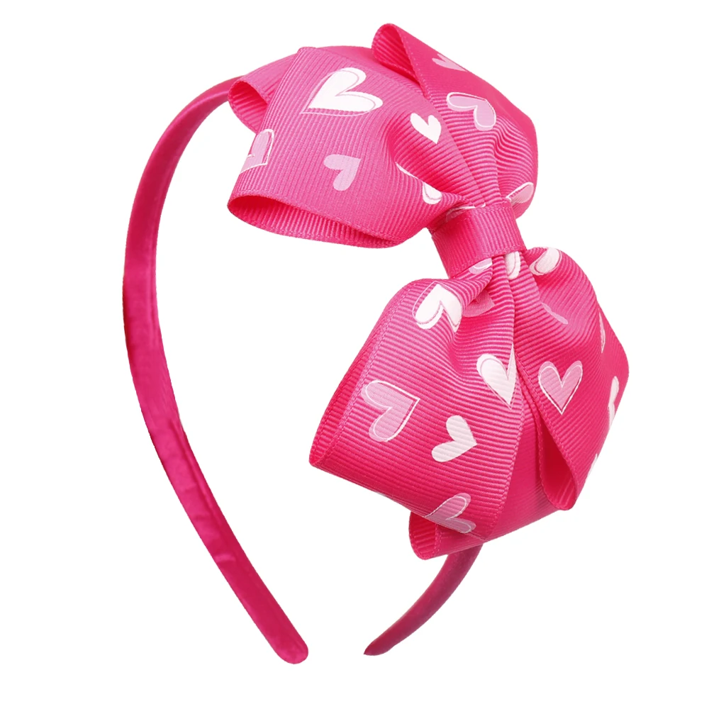 Valentine's Day Hairband Heart Print Handmade Hair Hoop Festival Gift Two Layers Grosgrain Ribbon Bow Headwear Hair Accessories
Valentine's Day Hairband Heart Print Handmade Hair Hoop Festival Gift Two Layers Grosgrain Ribbon Bow Headwear Hair Accessories