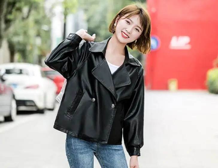 England style Retro double breasted pu leather Locomotive jacket female street style leather jackets with belt wq2426 dropship
England style Retro double breasted pu leather Locomotive jacket female street style leather jackets with belt wq2426 dropship