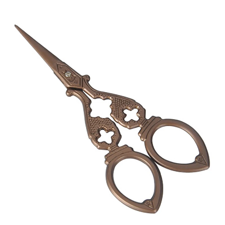 Stainless Steel Vintage Scissors Household Sewing Shears Cross Stitch Craft Hand Scissors Needlework Cutting Supplies 120*55mm
Stainless Steel Vintage Scissors Household Sewing Shears Cross Stitch Craft Hand Scissors Needlework Cutting Supplies 120*55mm