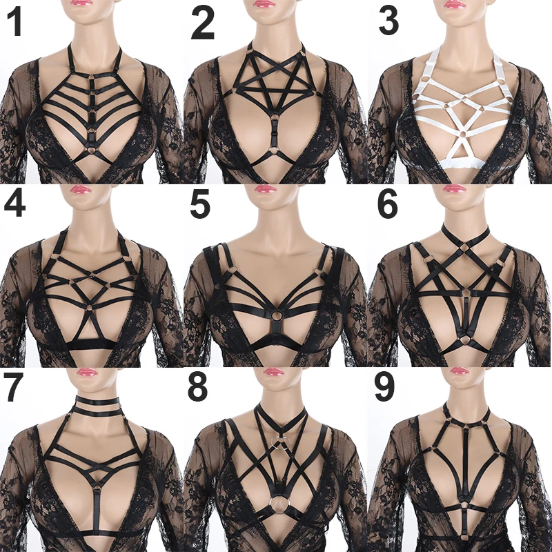 Underwear Sexy Lingerie Women's Harness Bra 90's Cupless Body Harness Cage Bra Gothic Fetish Bondage Club Wear Teddy LIngerie
Underwear Sexy Lingerie Women's Harness Bra 90's Cupless Body Harness Cage Bra Gothic Fetish Bondage Club Wear Teddy LIngerie